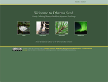 Tablet Screenshot of cc.dharmaseed.org