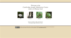 Desktop Screenshot of cimc.dharmaseed.org