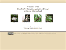 Tablet Screenshot of cimc.dharmaseed.org