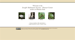 Desktop Screenshot of imsrc.dharmaseed.org