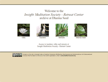 Tablet Screenshot of imsrc.dharmaseed.org