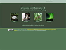 Tablet Screenshot of dharmaseed.org